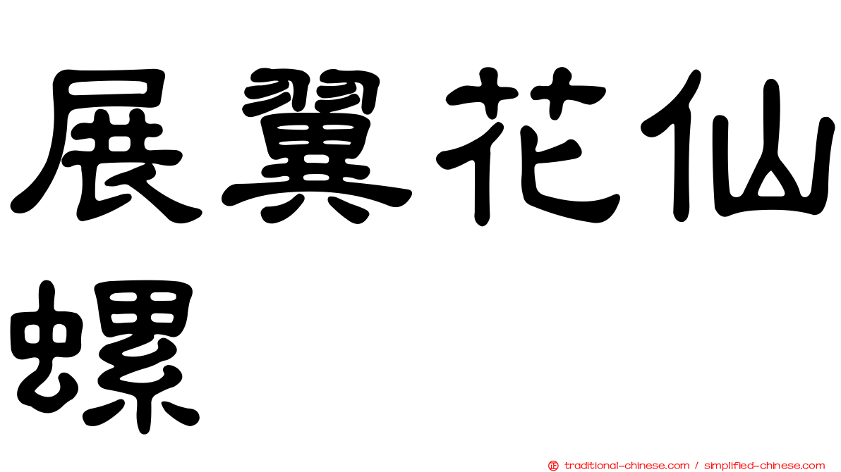 展翼花仙螺