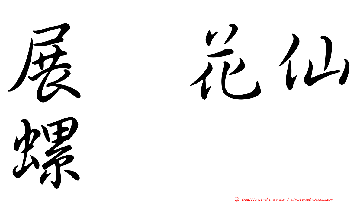 展翼花仙螺