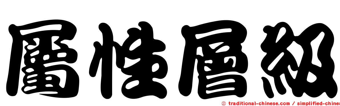 屬性層級