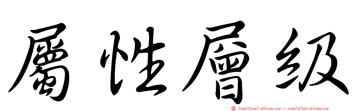 屬性層級