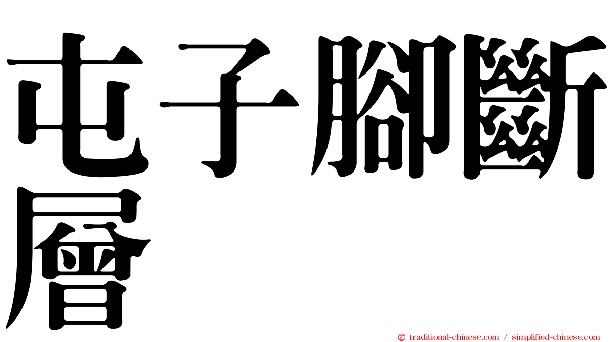屯子腳斷層