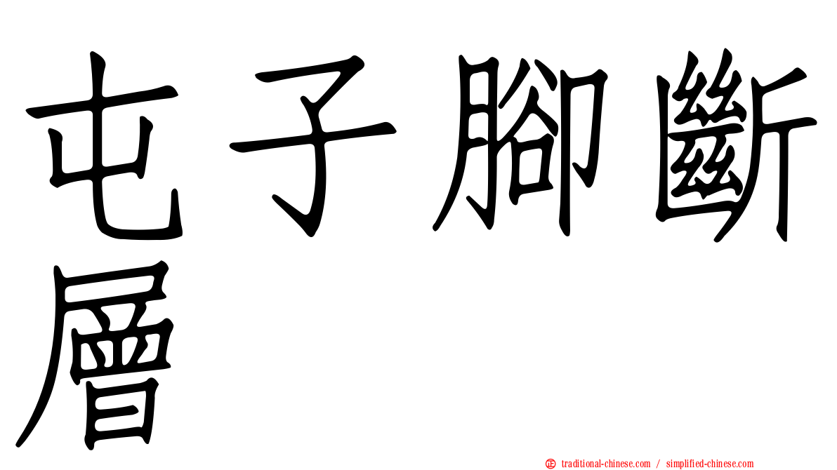 屯子腳斷層