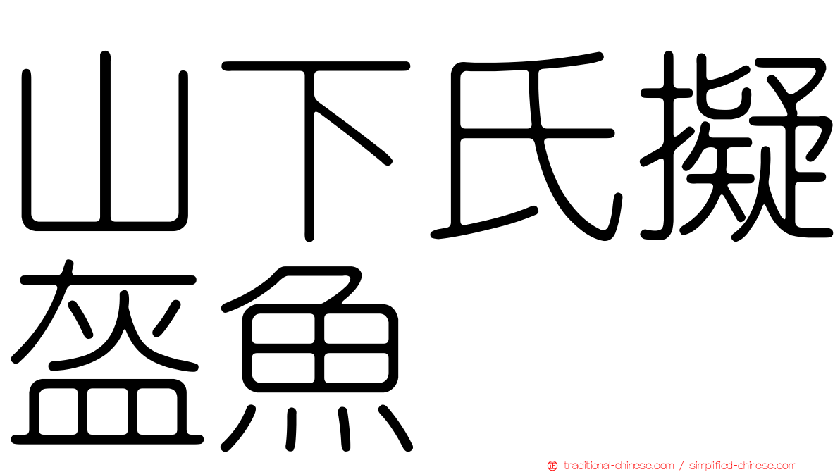 山下氏擬盔魚