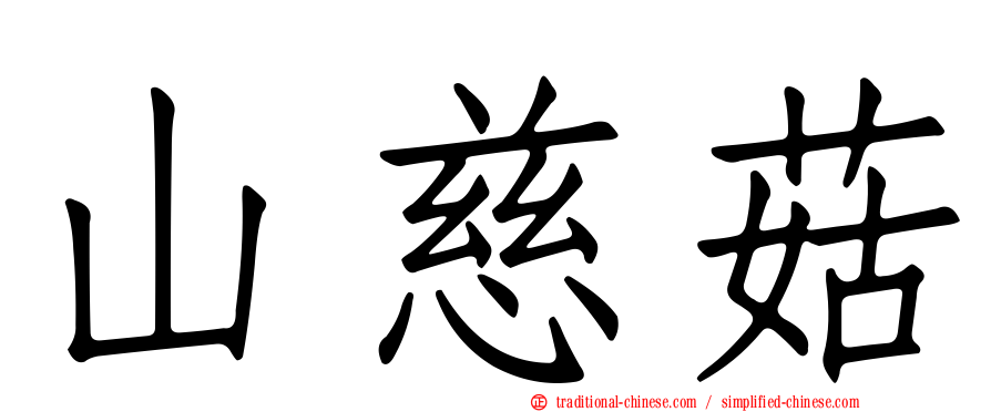 山慈菇