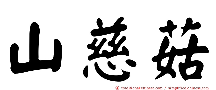 山慈菇