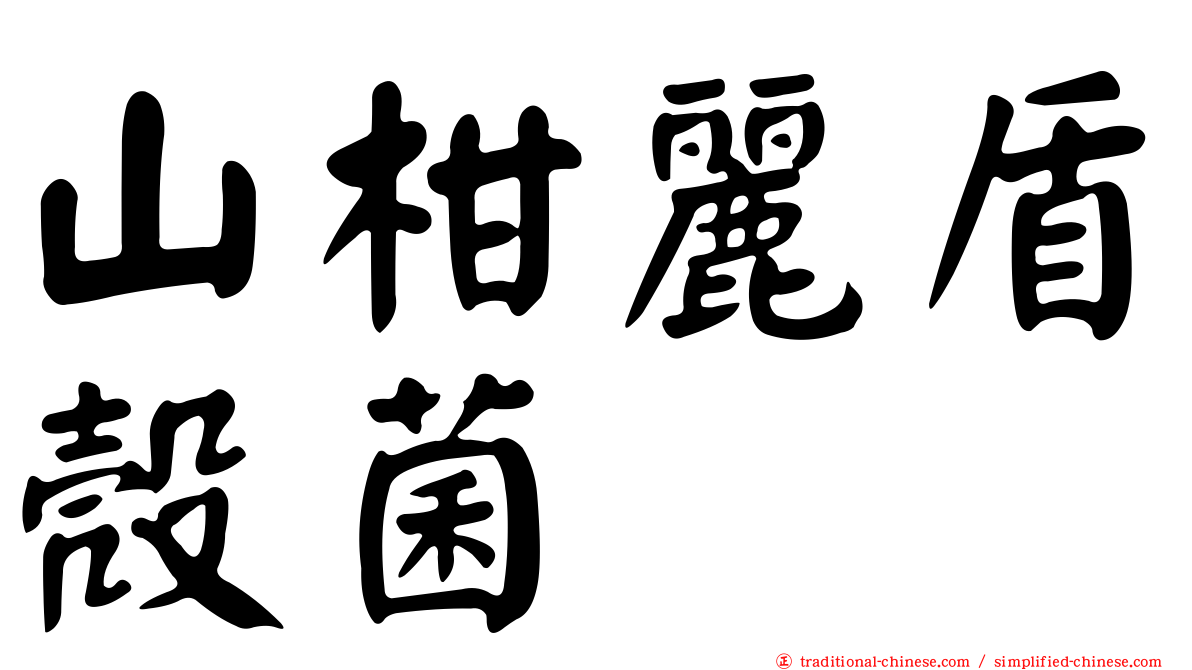 山柑麗盾殼菌