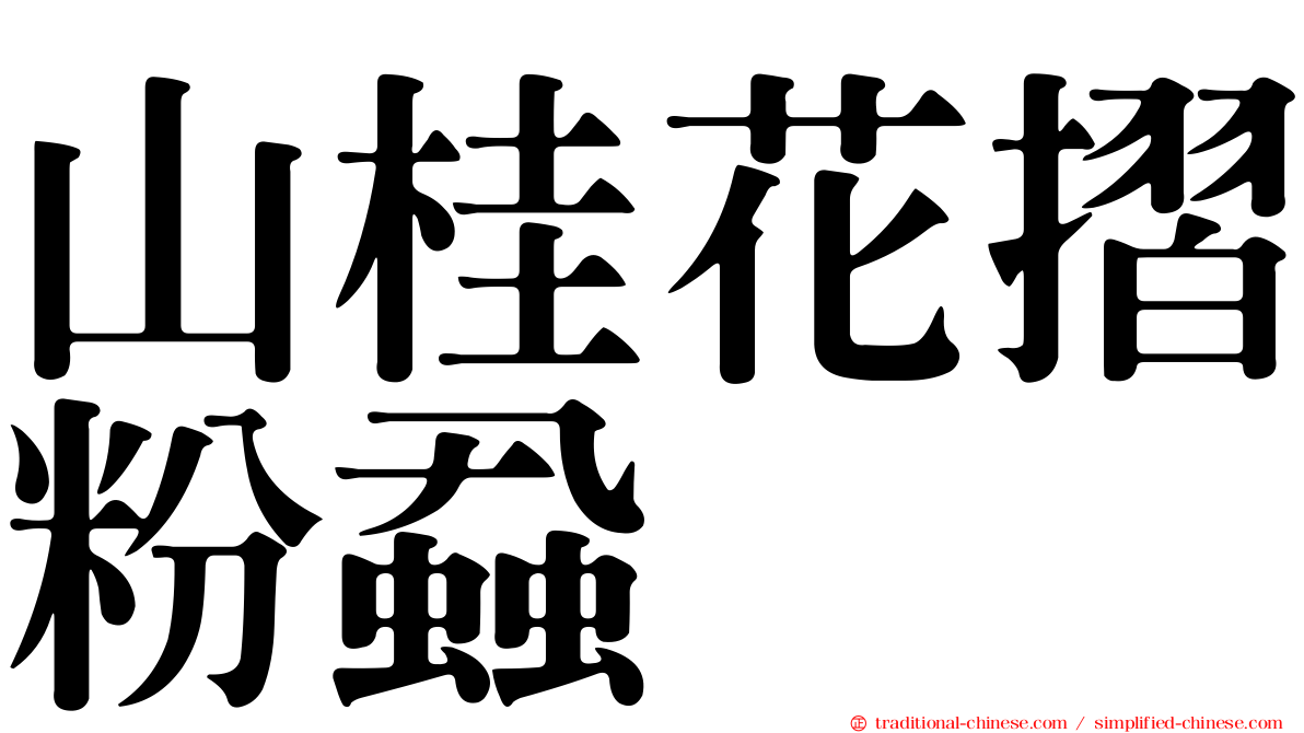 山桂花摺粉蝨