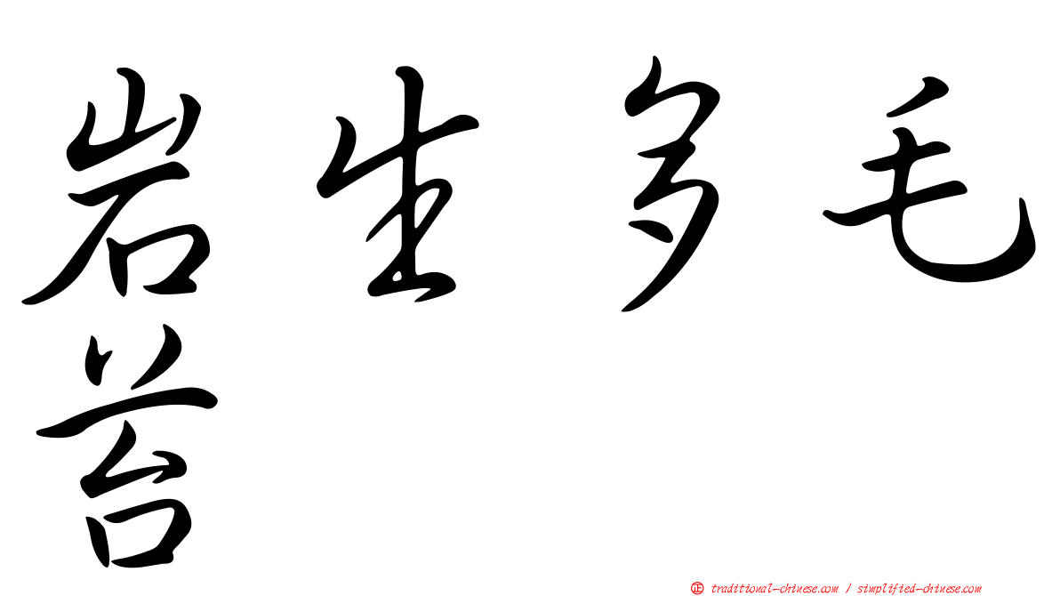 岩生多毛苔