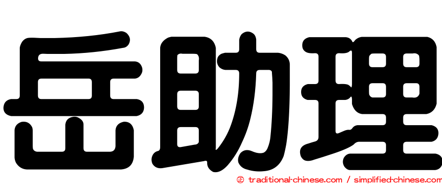 岳助理