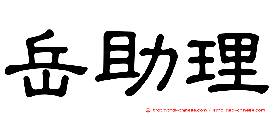 岳助理