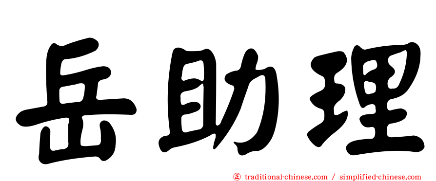 岳助理