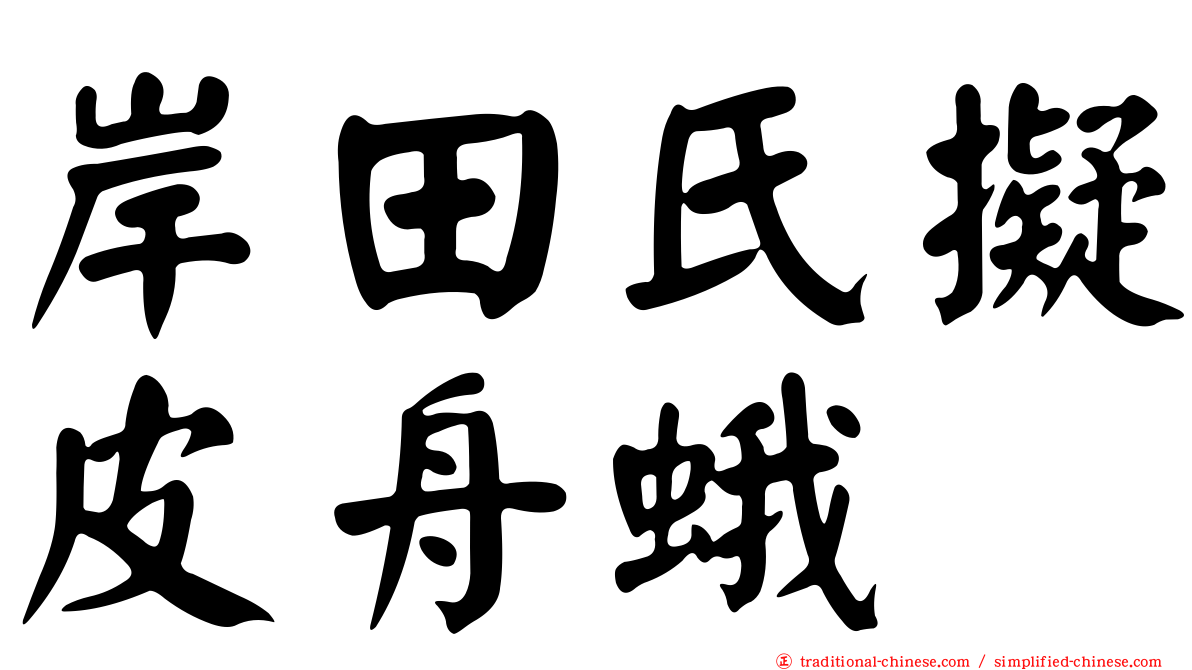 岸田氏擬皮舟蛾