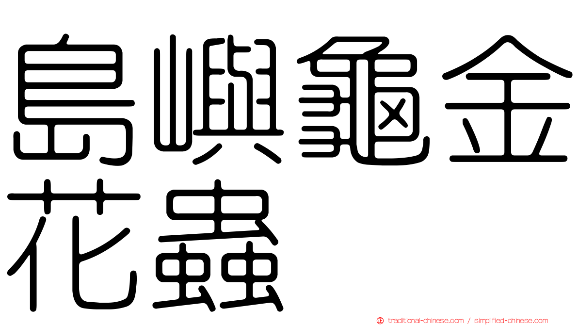島嶼龜金花蟲