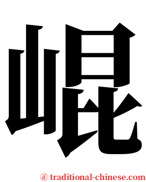崐 serif font