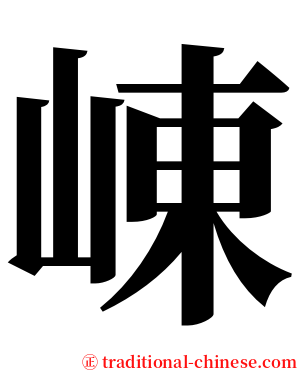 崠 serif font