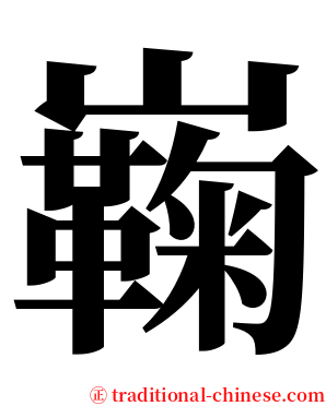 巈 serif font