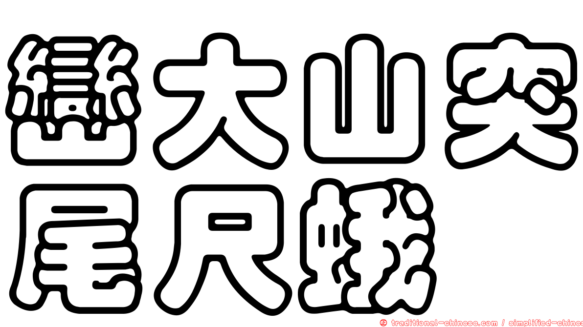 巒大山突尾尺蛾