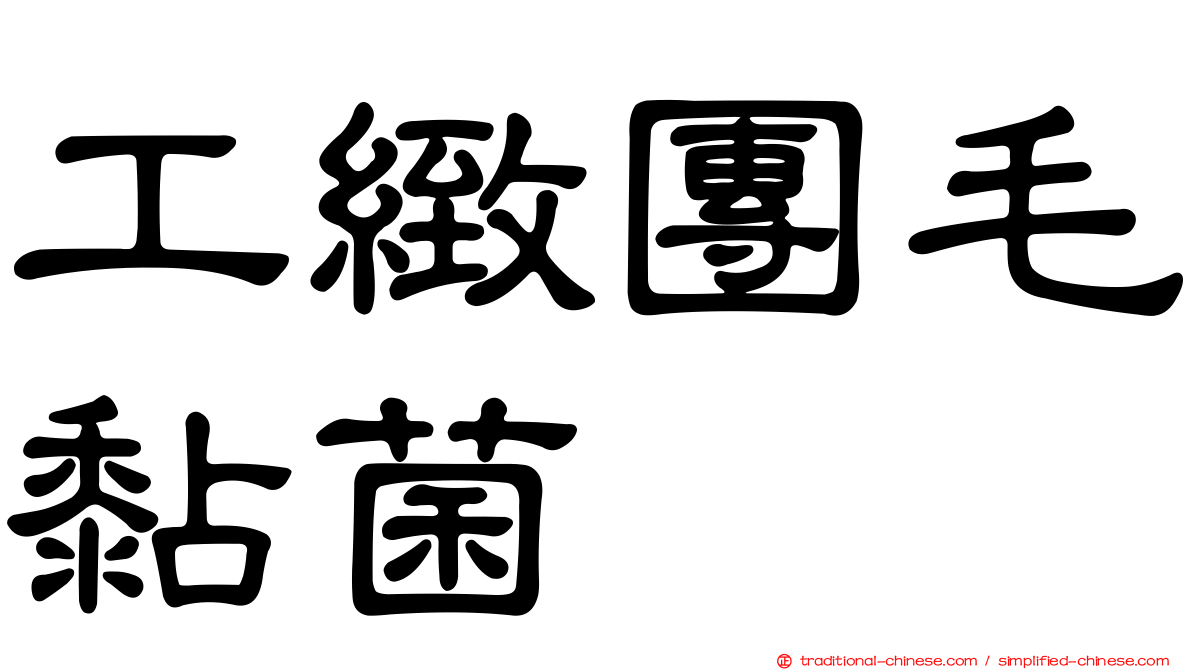 工緻團毛黏菌