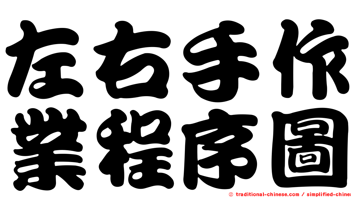 左右手作業程序圖