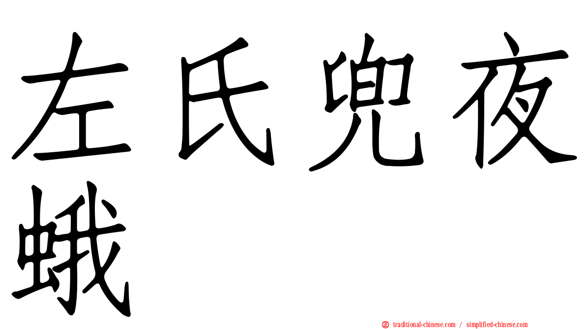 左氏兜夜蛾