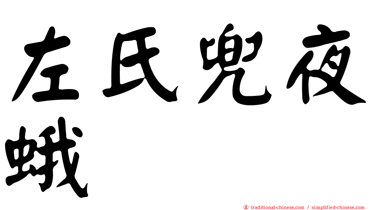 左氏兜夜蛾