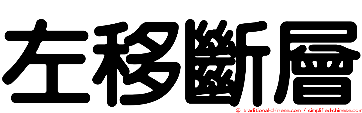 左移斷層