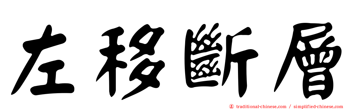 左移斷層