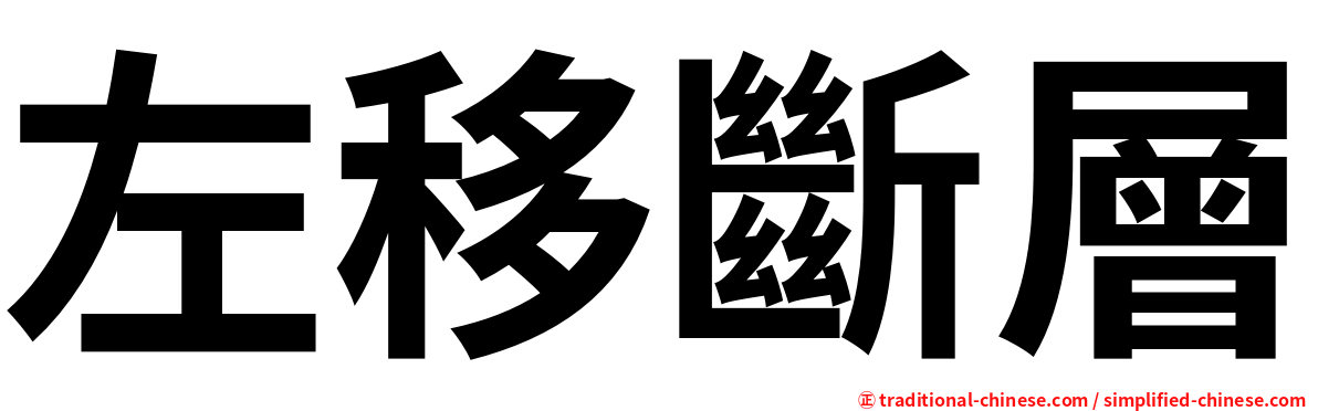 左移斷層
