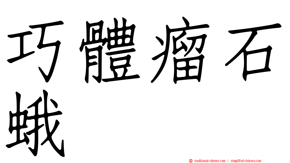 巧體瘤石蛾