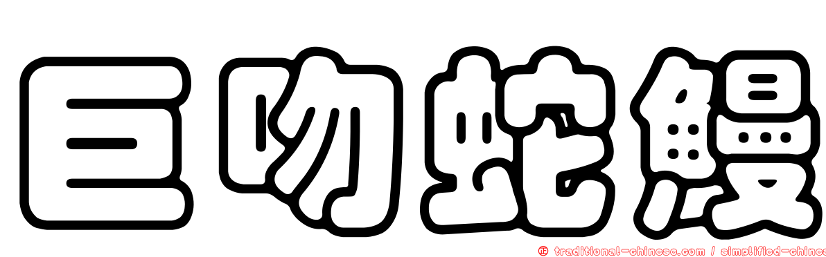 巨吻蛇鰻