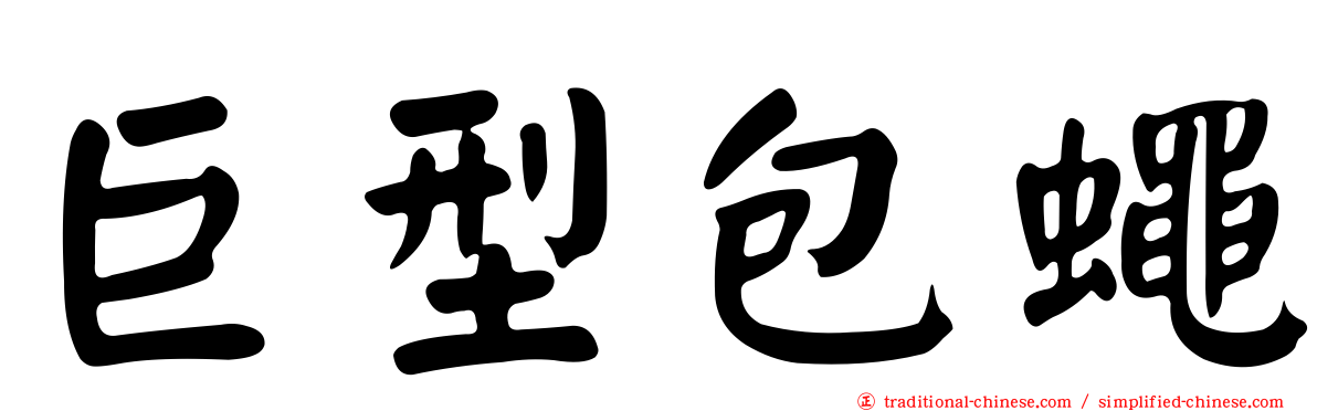 巨型包蠅