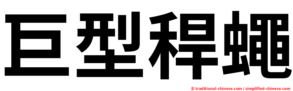 巨型稈蠅