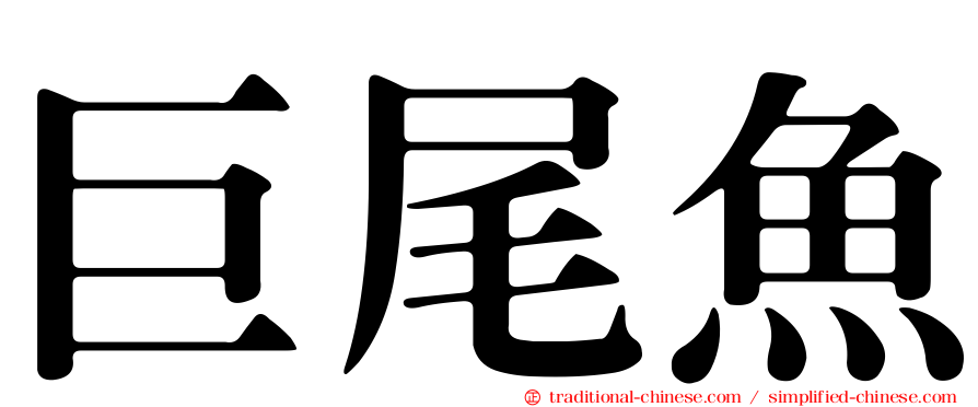 巨尾魚