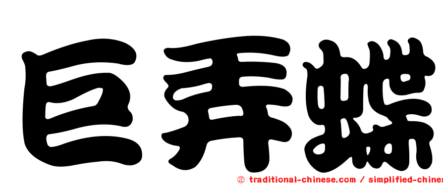 巨弄蝶