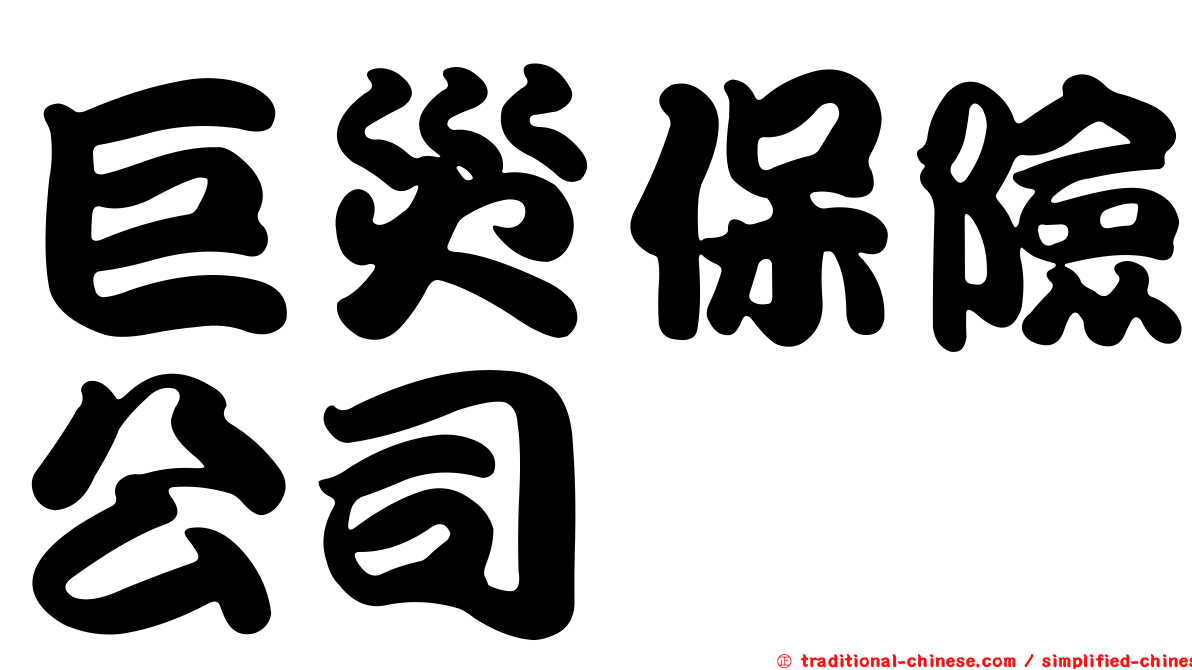 巨災保險公司