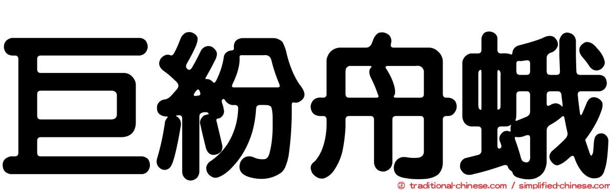 巨紛舟蛾