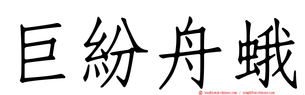 巨紛舟蛾