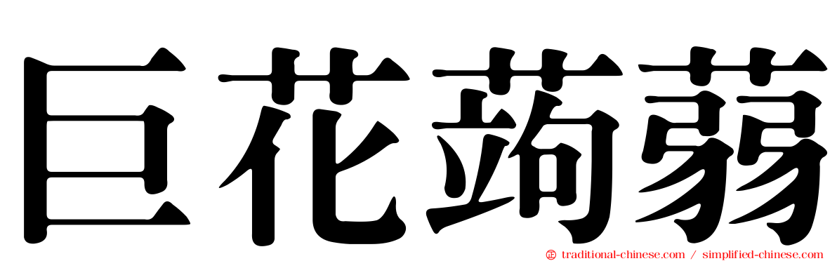 巨花蒟蒻
