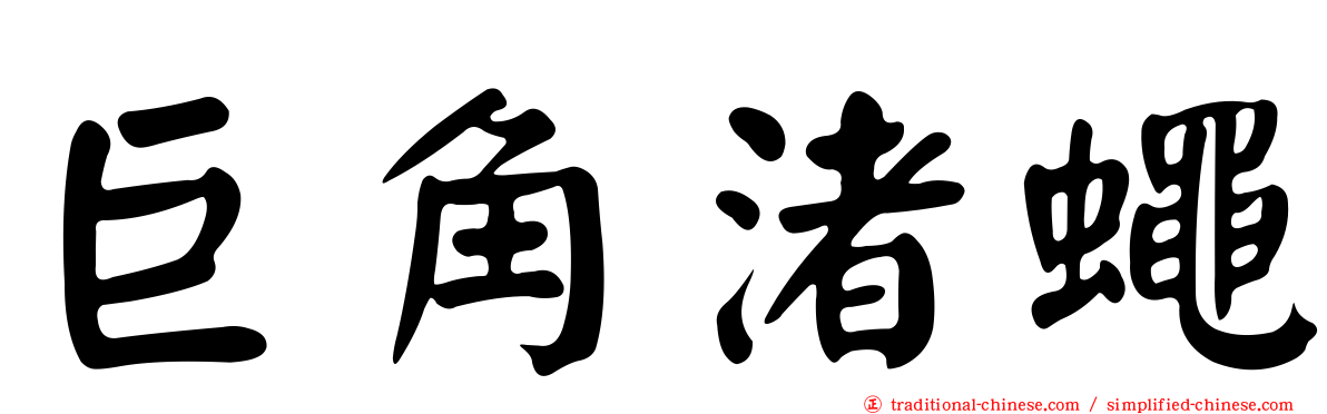 巨角渚蠅