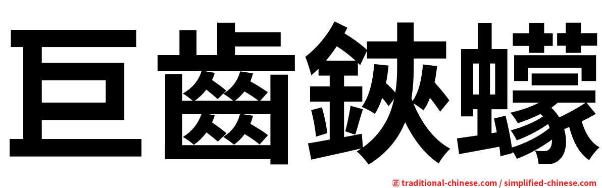 巨齒鋏蠓