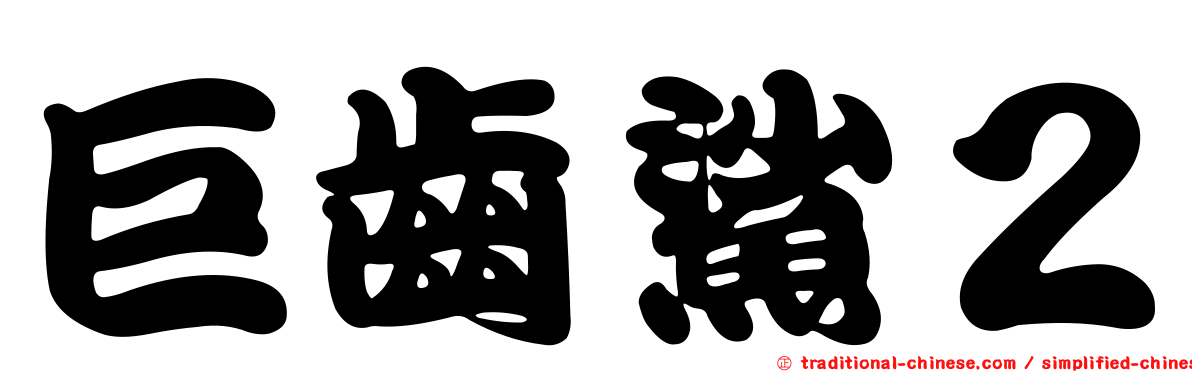 巨齒鯊２