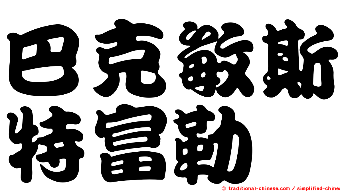巴克敏斯特富勒