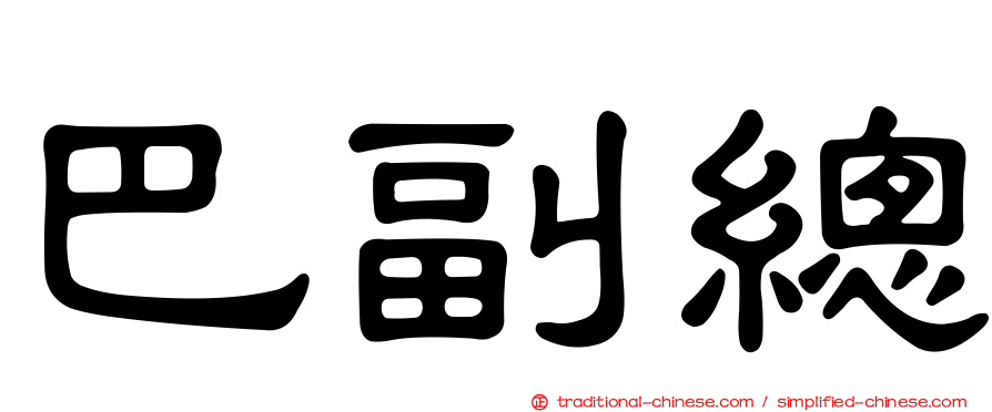 巴副總