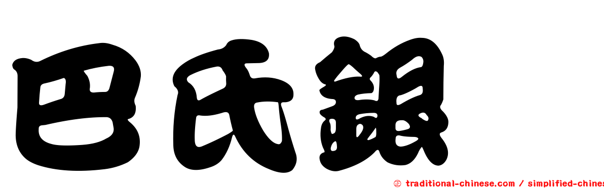 巴氏銀鮈