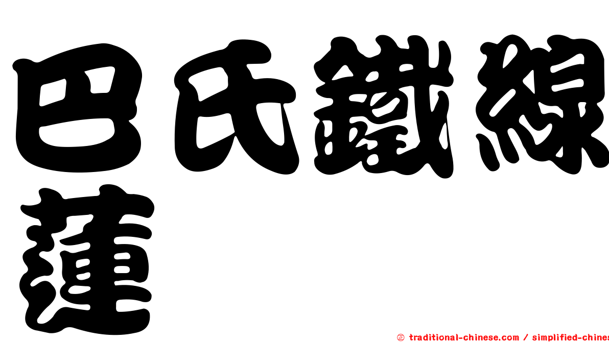 巴氏鐵線蓮