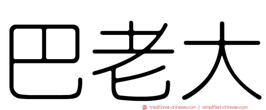 巴老大
