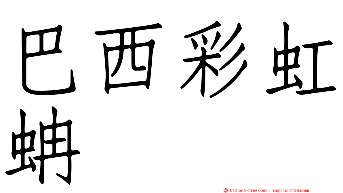 巴西彩虹蚺