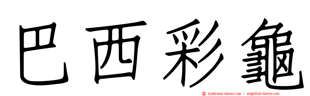 巴西彩龜