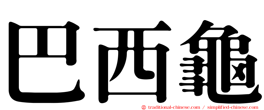巴西龜
