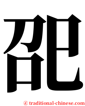 巶 serif font
